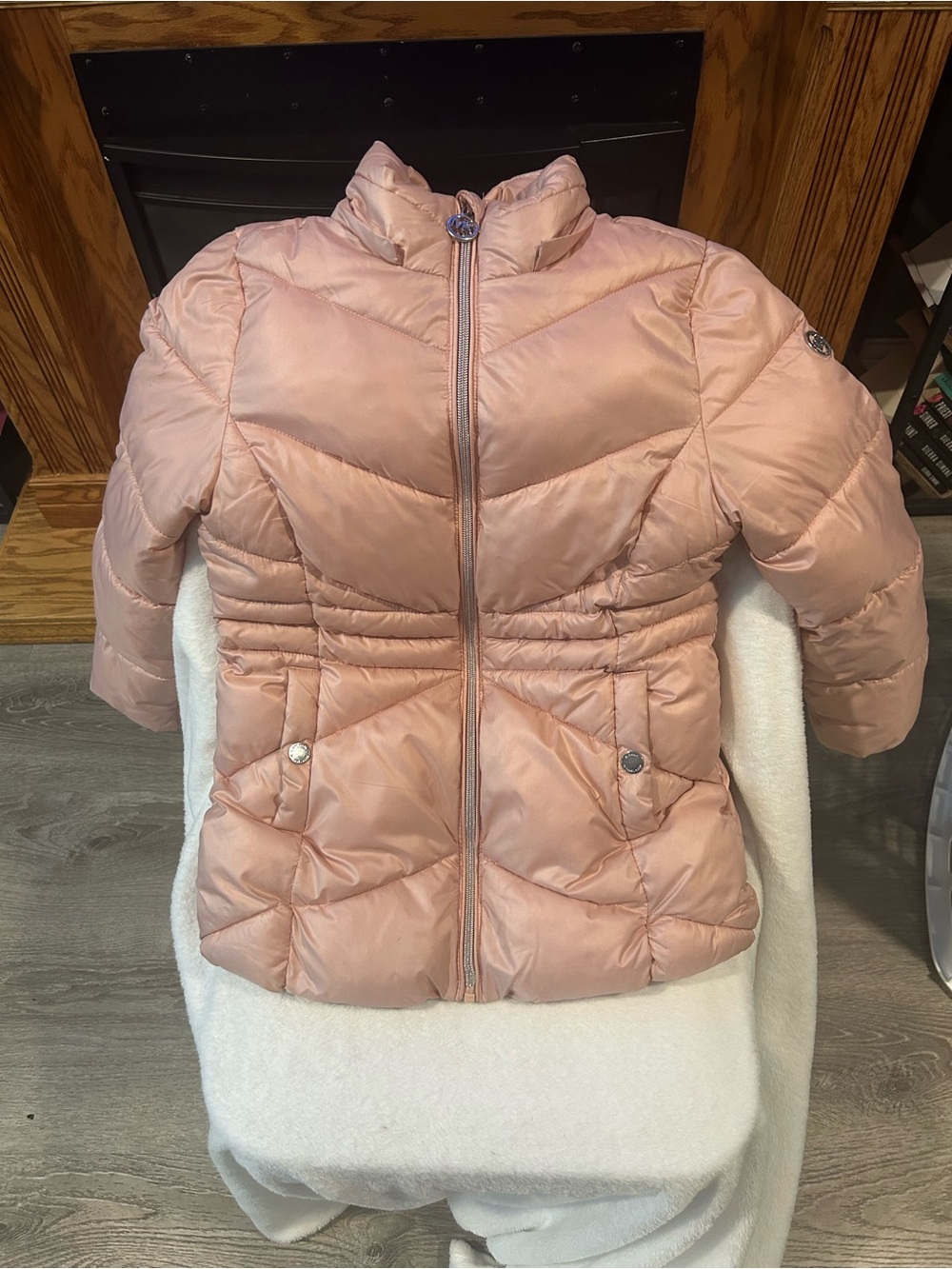 Michael Kors Blush Pink Quilted Puffer Jacket